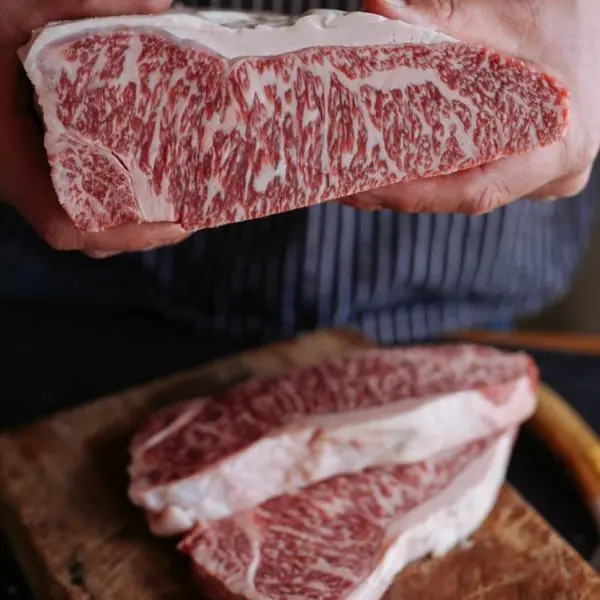 Wagyu Beef Sirloin Steak Marble Score 7+ 500gm