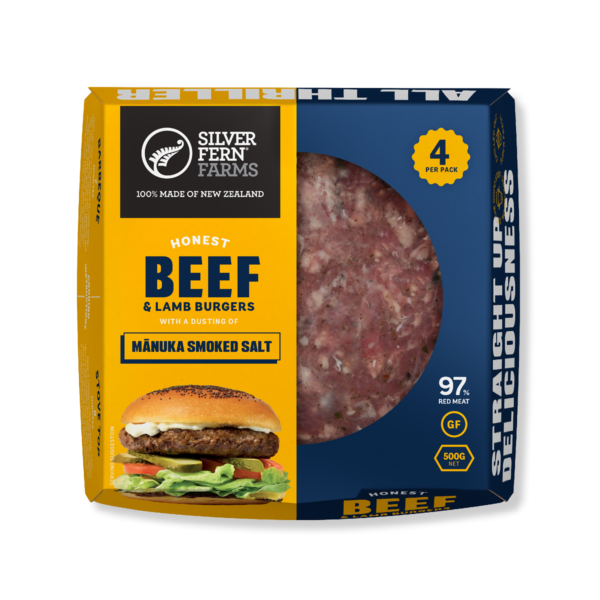 Silver Fern Farms Honest Beef and Lamb Burgers