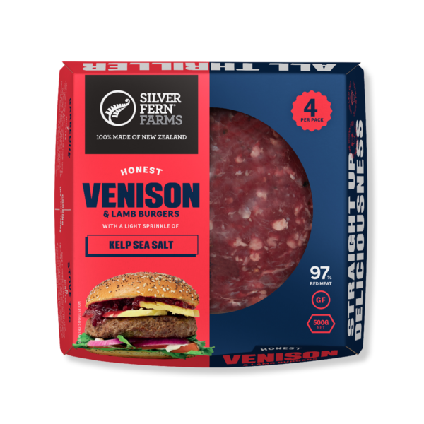 Silver Fern Farms Honest Venison & Lamb Burgers