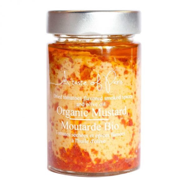 A Taste Of Paris - Dried Tomatoes Flavoured Smoked Spices & Olive Oil Organic Mustard