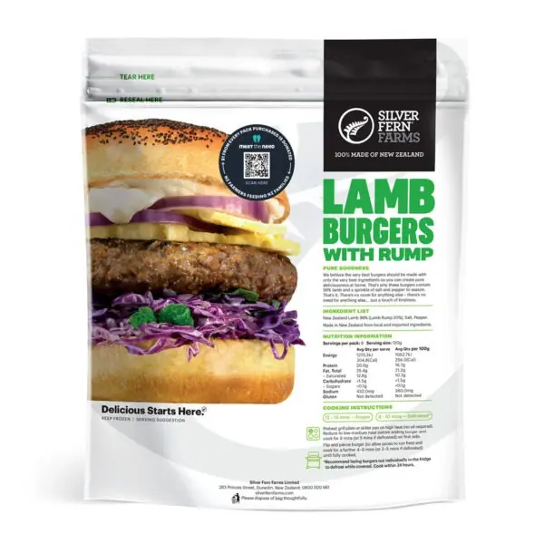 Silver Fern Farms Lamb Burgers with Rump