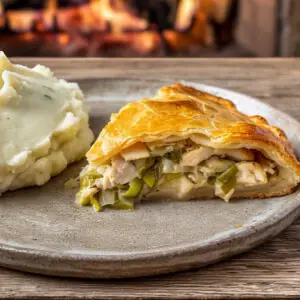 MYLK Chicken and Leek Family Pie