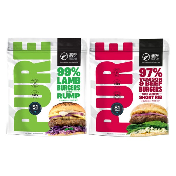 Lamb and Vension Pure Burger Combo