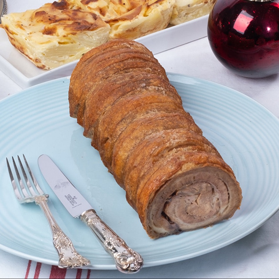 Pork Belly, Thyme Caramelised Apple and a Mustard Cider Jus